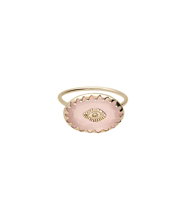 Bague Souad Quartz Rose Pascale Monvoisin