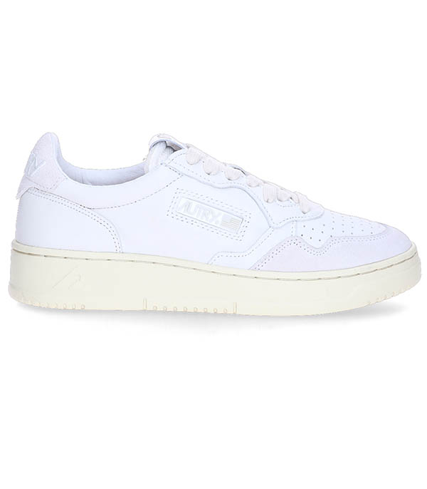 Baskets Open Low Leat White Autry