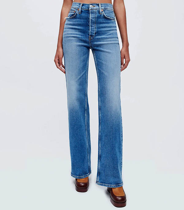 Jean 70s Ultra HighRise Wide Leg Indigo Storm RE/DONE