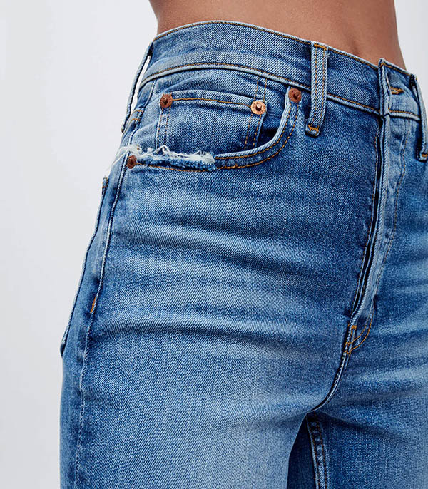 Jean 70s Ultra HighRise Wide Leg Indigo Storm RE/DONE