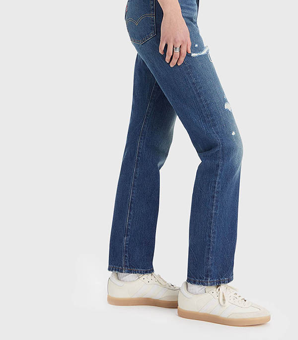 Jean 501® Original Destructed Dark Indigo Levi's