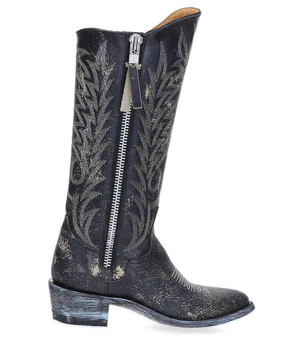 Boots Santiag Razz 13 Crack Black Mexicana