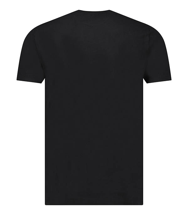Tee-shirt Homme Harold Col Rond Manches Courtes Noir Majestic Filatures