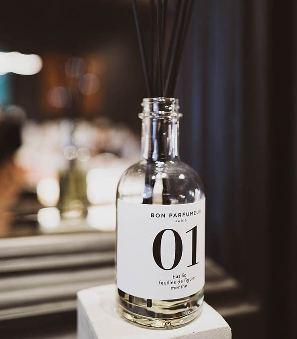 Diffuseur de parfum d’intérieur 01 Basilic, Feuilles de Figuier et Menthe 200 ml Bon Parfumeur