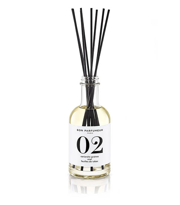Diffuseur de parfum d’intérieur 02 Graines de coriandre, Miel et Feuilles de Tabac 200 ml Bon Parfumeur