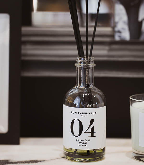 Diffuseur de parfum d’intérieur 04 Thé Noir Fumé, Armoise et Bouleau 200 ml Bon Parfumeur