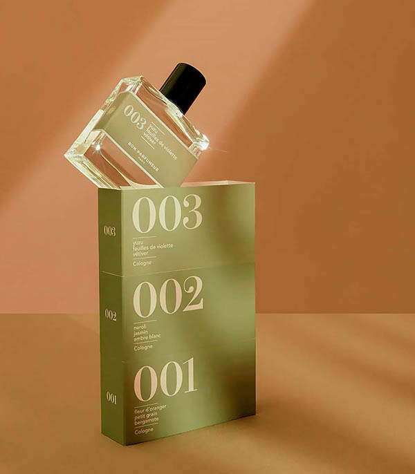 Eau de Cologne 003 Yuzu, Feuilles de Violette et Vétiver 100 ml Bon Parfumeur