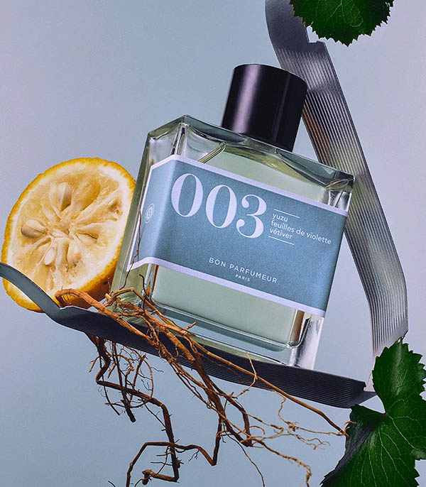 Eau de Cologne 003 Yuzu, Feuilles de Violette et Vétiver 100 ml Bon Parfumeur