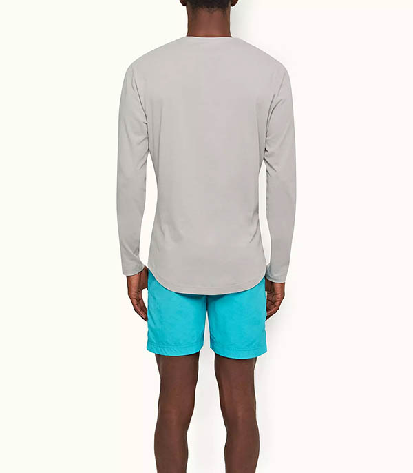 Tee-shirt Homme OB-T LS Seal Grey  Orlebar Brown