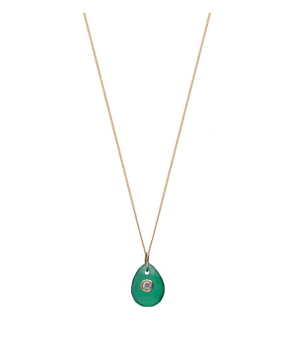 Collier ras de cou Orso Green Onyx Pascale Monvoisin