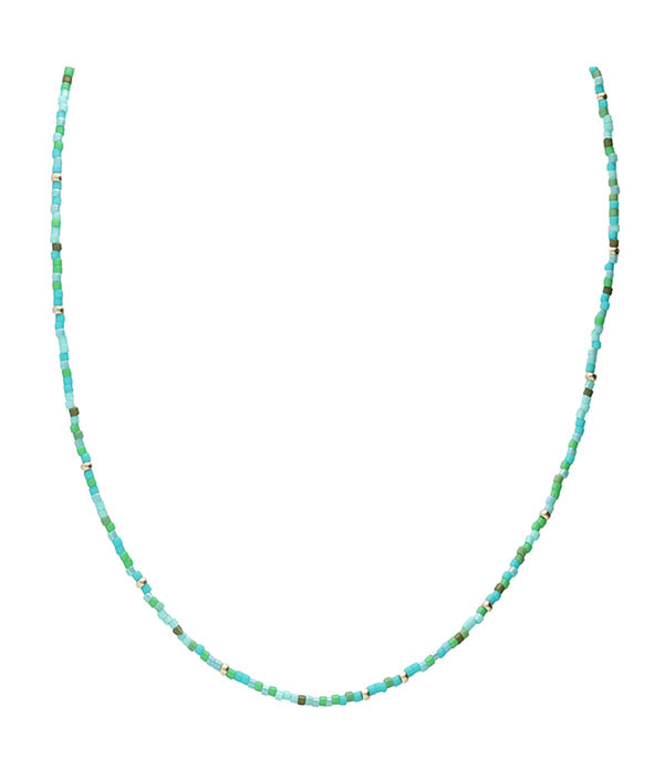 Collier Miyuki Turquoise Nathalie Guinochet