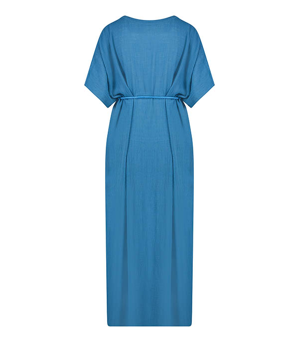 Robe kaftan Palma de Mallorca Pétrole Maison Saint Julien