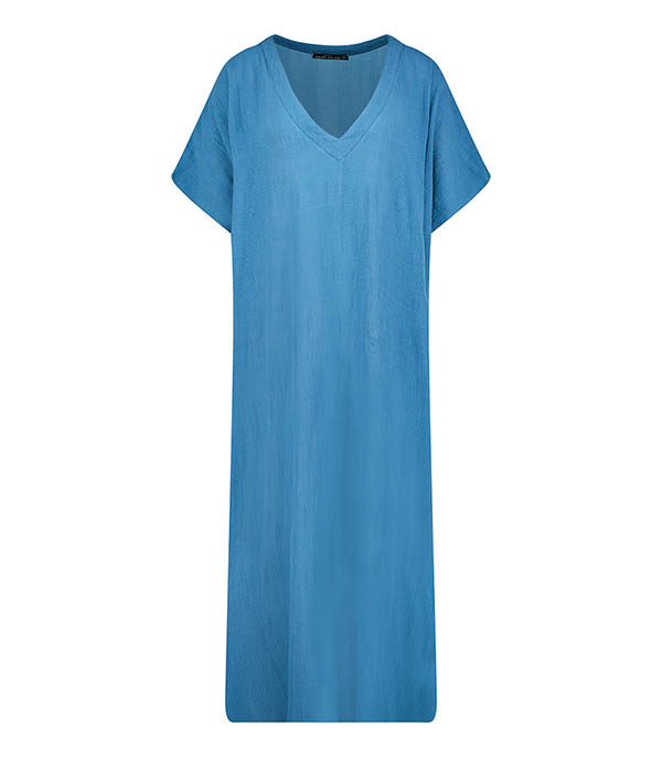 Robe kaftan Palma de Mallorca Pétrole Maison Saint Julien