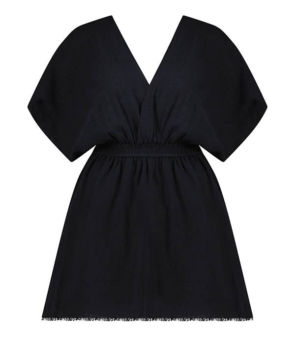 Robe courte Empire Black Maison Saint Julien