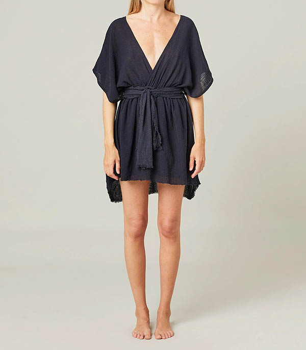 Robe courte Empire Black Maison Saint Julien