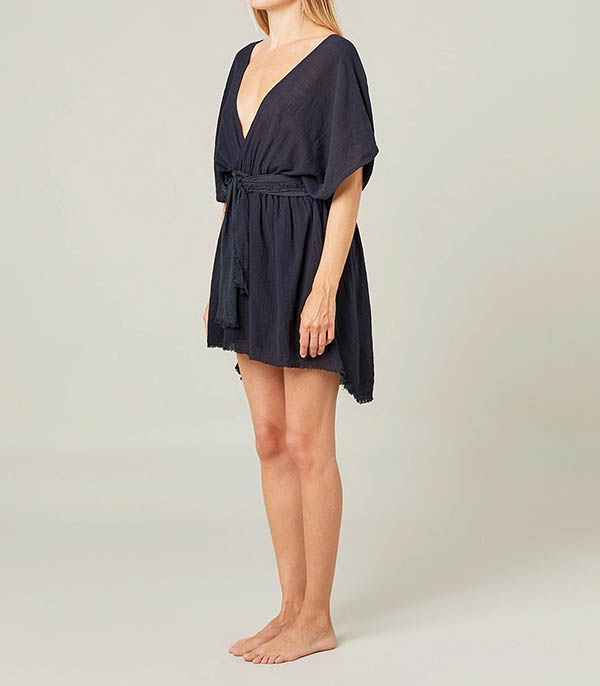 Robe courte Empire Black Maison Saint Julien