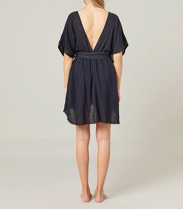 Robe courte Empire Black Maison Saint Julien
