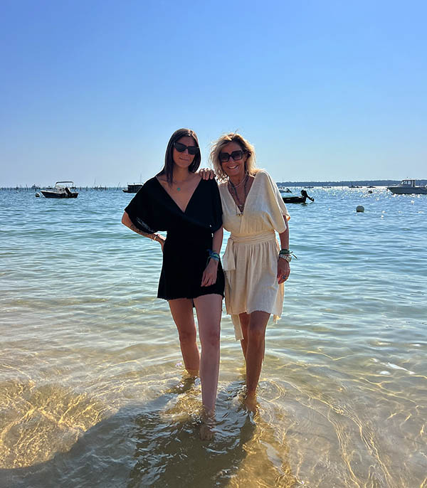 Robe courte Empire Black Maison Saint Julien