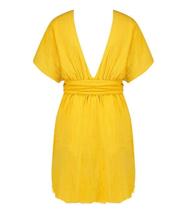 Robe courte Empire Gold Maison Saint Julien