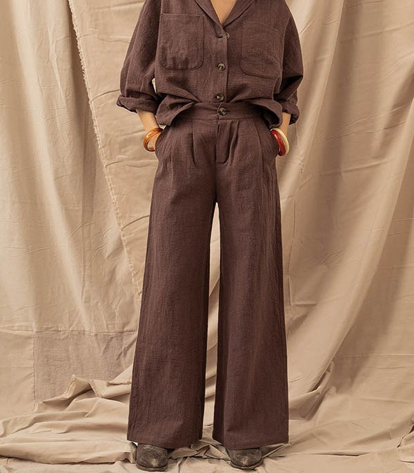 Pantalon Alba Chocolat La Treille Maison Ensoleillée