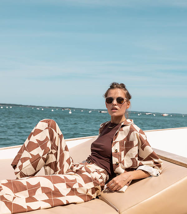 Pantalon Tamara Imprimé Seventies La Treille Maison Ensoleillée