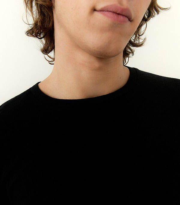 Tee-shirt à manches longues homme Bysapick Noir American Vintage