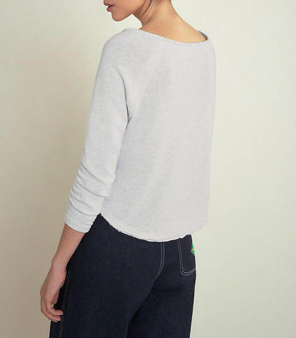 Tee-shirt Sonoma manches longues Arctique Chiné American Vintage