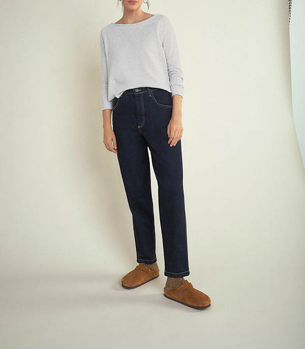 Tee-shirt Sonoma manches longues Arctique Chiné American Vintage