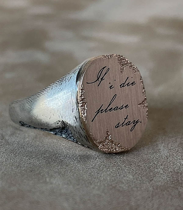 Bague Please Stay Red Gold Tó Garal