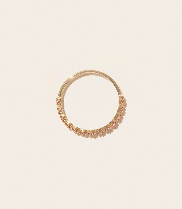Bague Ava N°2 Saphir Rose Pascale Monvoisin
