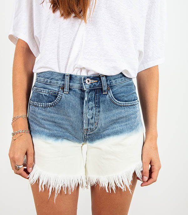 Short Nagoya Bleached Ombre Look BORO