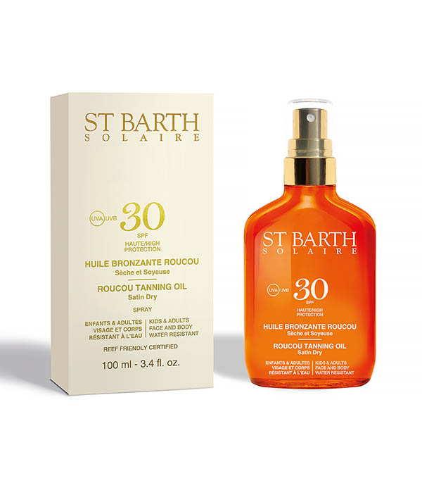 Huile de Roucou Bronzante SPF30 Ligne St Barth