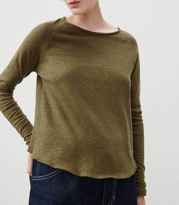 Tee-shirt Sonoma Manches Longues Col Bateau Buisson Vintage American Vintage