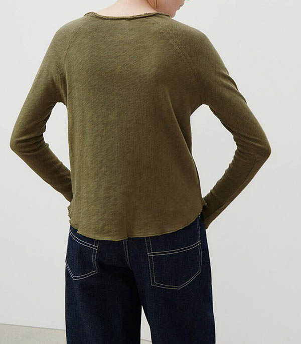 Tee-shirt Sonoma Manches Longues Col Bateau Buisson Vintage American Vintage