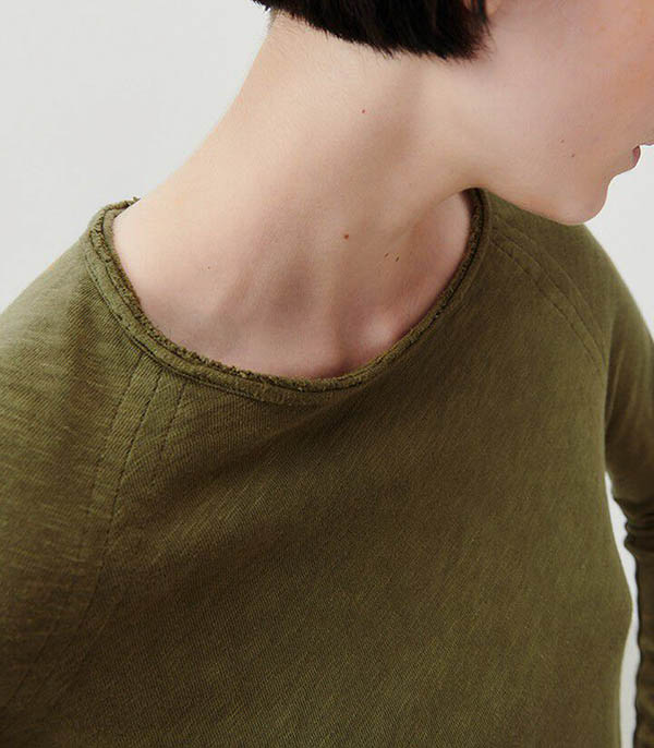 Tee-shirt Sonoma Manches Longues Col Bateau Buisson Vintage American Vintage