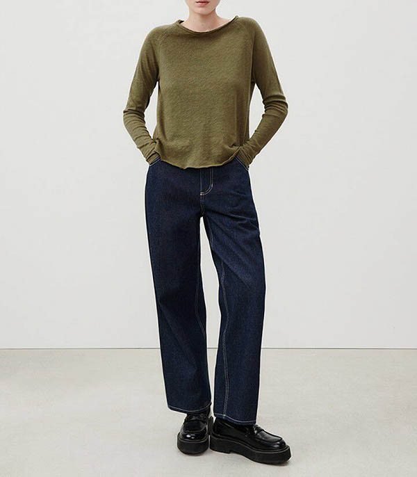 Tee-shirt Sonoma Manches Longues Col Bateau Buisson Vintage American Vintage