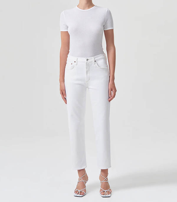 Jean Kye Mid Rise Straight Crop Stretch AGOLDE