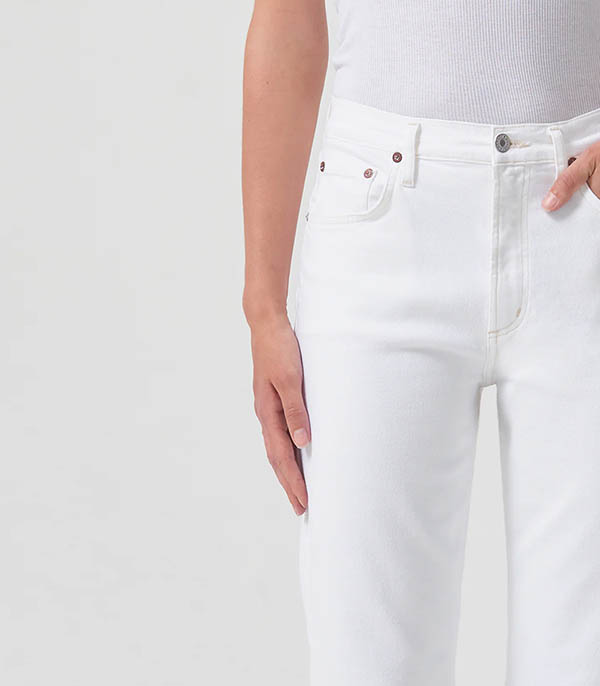 Jean Kye Mid Rise Straight Crop Stretch AGOLDE