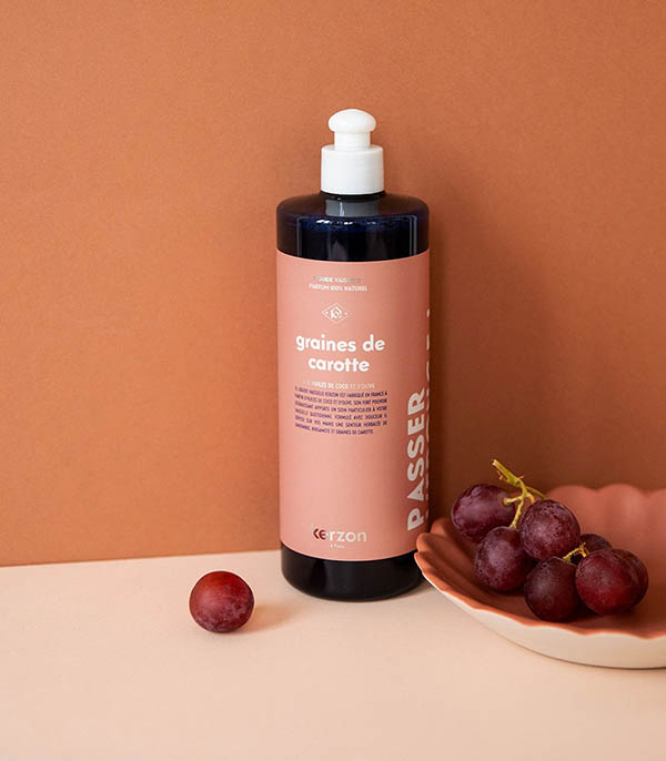 Liquide Vaisselle Graines de Carotte 500ml Kerzon