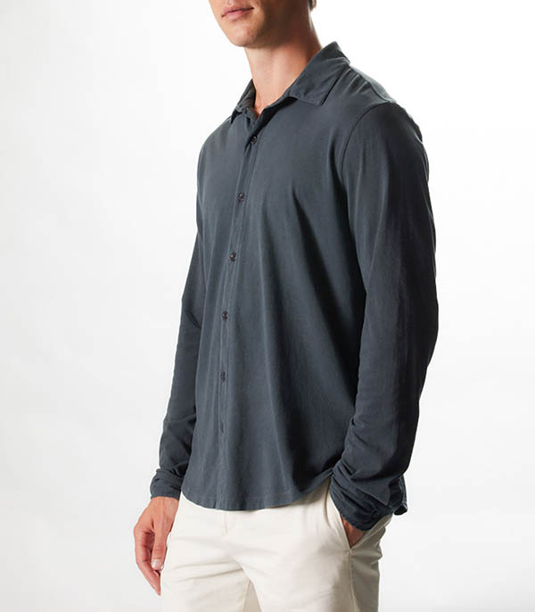 Chemise Manches Longues Homme Herman Crepuscule Majestic Filatures