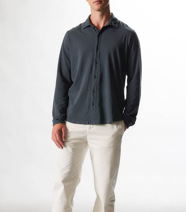Chemise Manches Longues Homme Herman Crepuscule Majestic Filatures