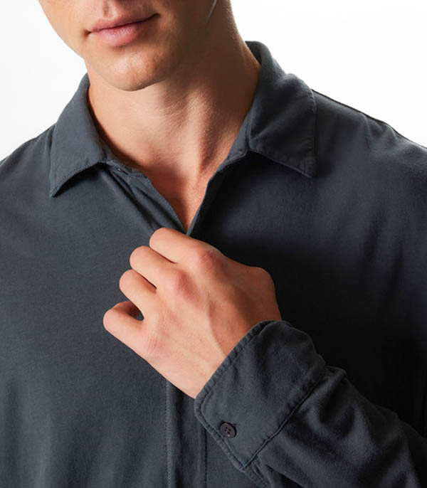 Chemise Manches Longues Homme Herman Crepuscule Majestic Filatures