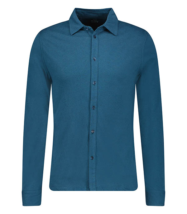 Chemise Manches Longues Homme Coton et Cachemire Haute Mer Majestic Filatures - Taille S