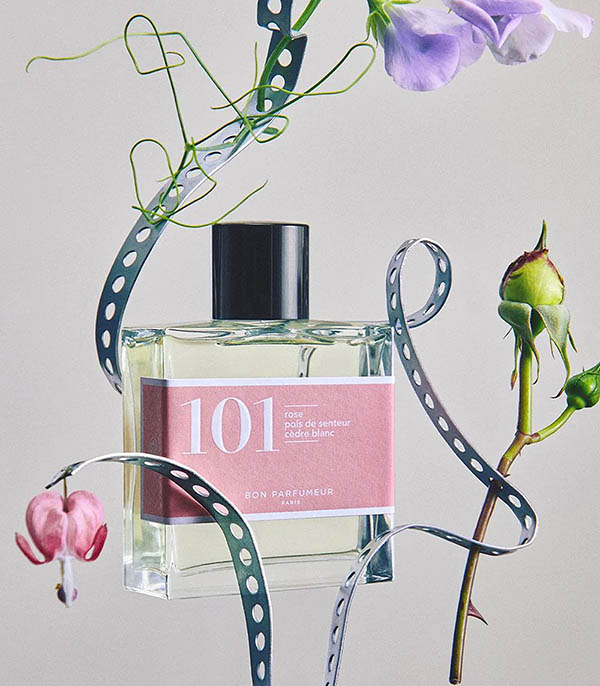 Eau de Parfum 101 Rose, Pois de senteur et Cèdre blanc 100 ml Bon Parfumeur