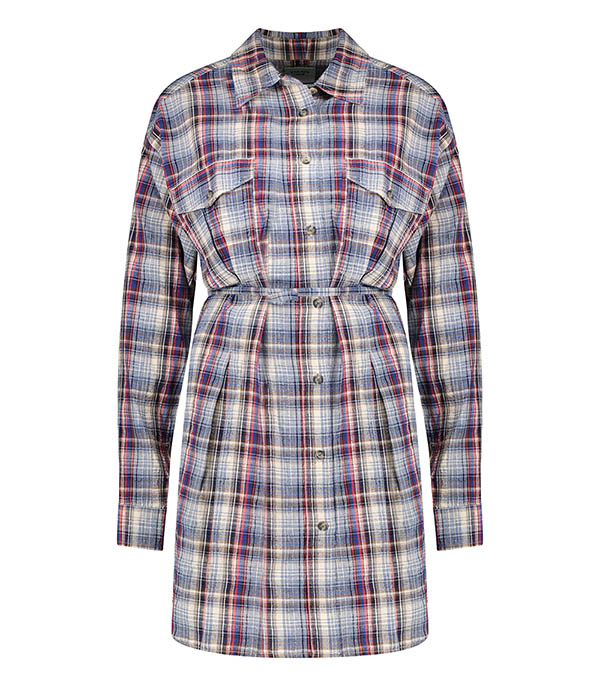 Robe à carreaux Liliane Bleu Marant Étoile à -50%