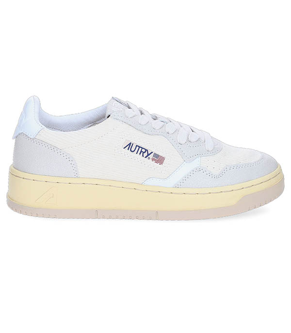 Baskets Medalist Low Velours Côtelé Ivoire Autry - Taille 36 à -70%