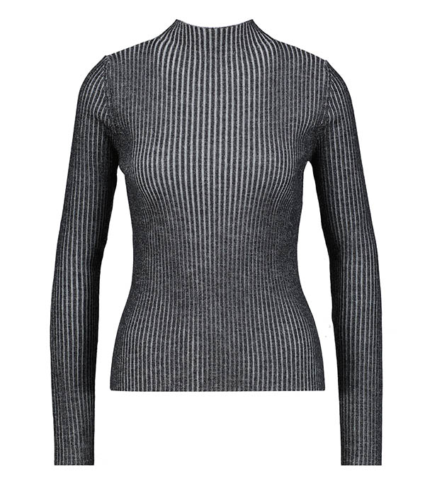 Pull côtelé Lupetto Vanise Gris Roberto Collina