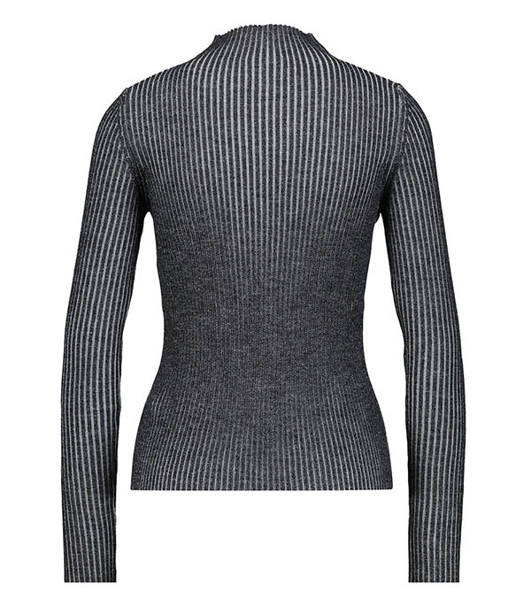 Pull côtelé Lupetto Vanise Gris Roberto Collina