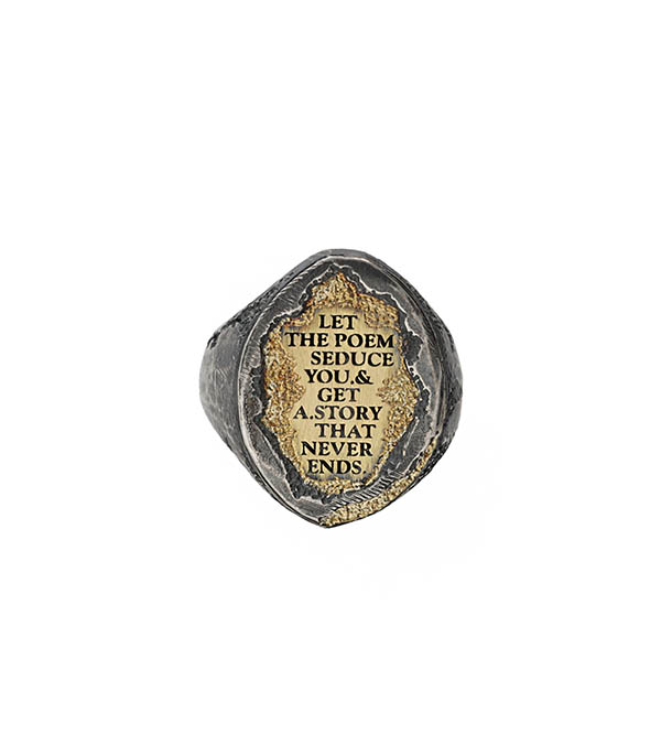 Bague Let the poem Seduce you YG Tó Garal