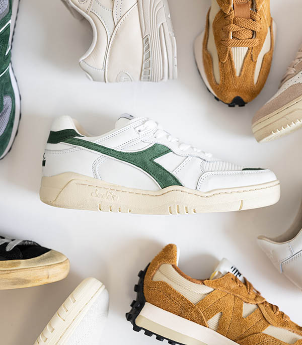 Baskets B.560 Used White/Fogliage Diadora